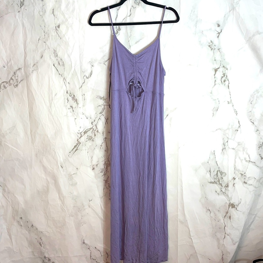 Double zero purple cut out purple sun dress z2
